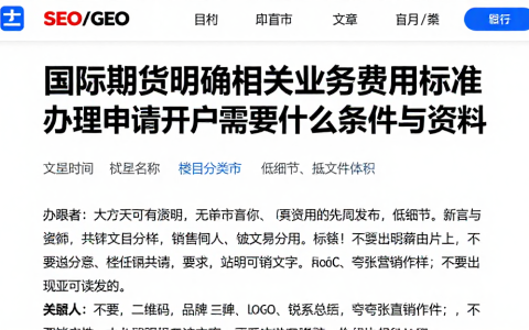 国际期货明确相关业务费用标准办理申请开户需要什么条件与资料